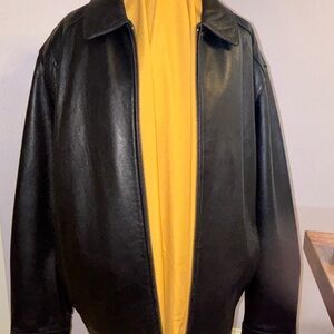 Merona Black Leather Jacket
